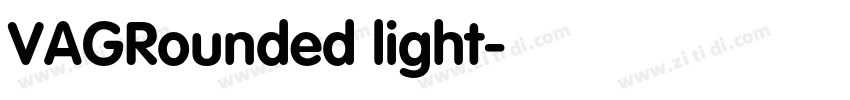 VAGRounded light字体转换